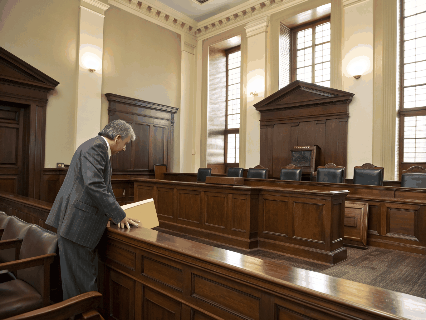 Courtroom evidence presentation system setup